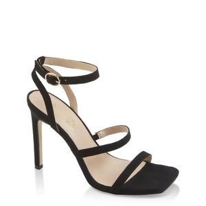 Rouge Endless Womens Black Strappy Sandals/Shoes/Heels